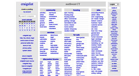 craigslist provides local classifieds and forums for jobs, housing, for sale, services, local community, and events. . Craigslist nw ct